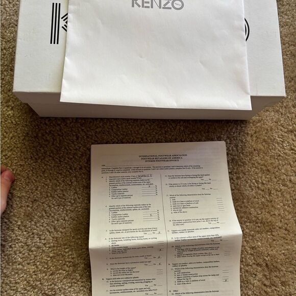 Kenzo Paris Black Suede Espadrilles with Box & Paperwork Size 43 EU - Picture 7 of 9